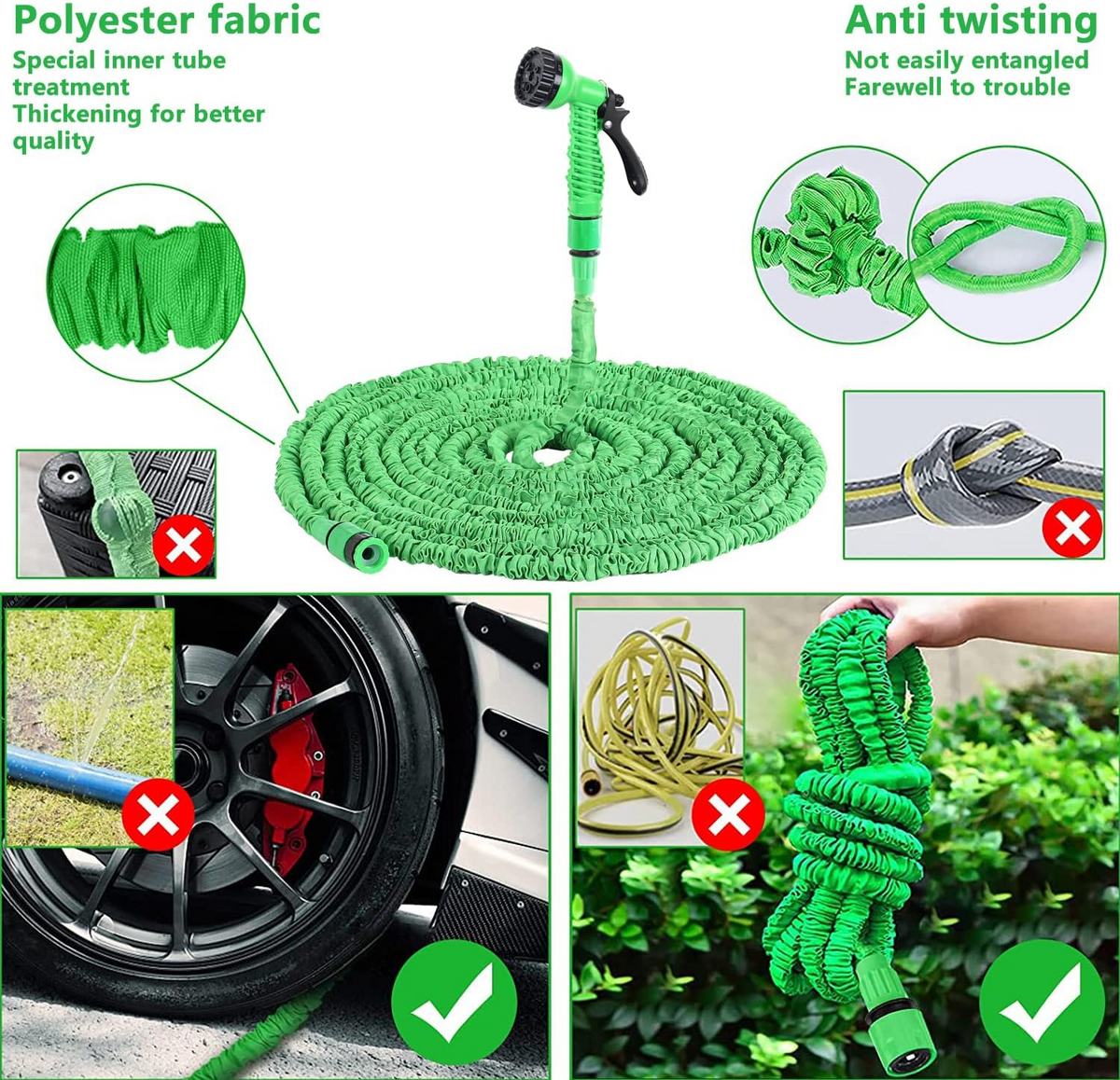 MagicHose 30m - Expandable garden water hose