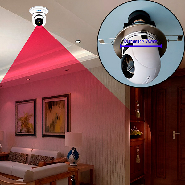 2k Wifi security Cam with night vision