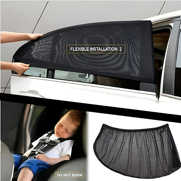 Car window cover 4-pcs sunshade set