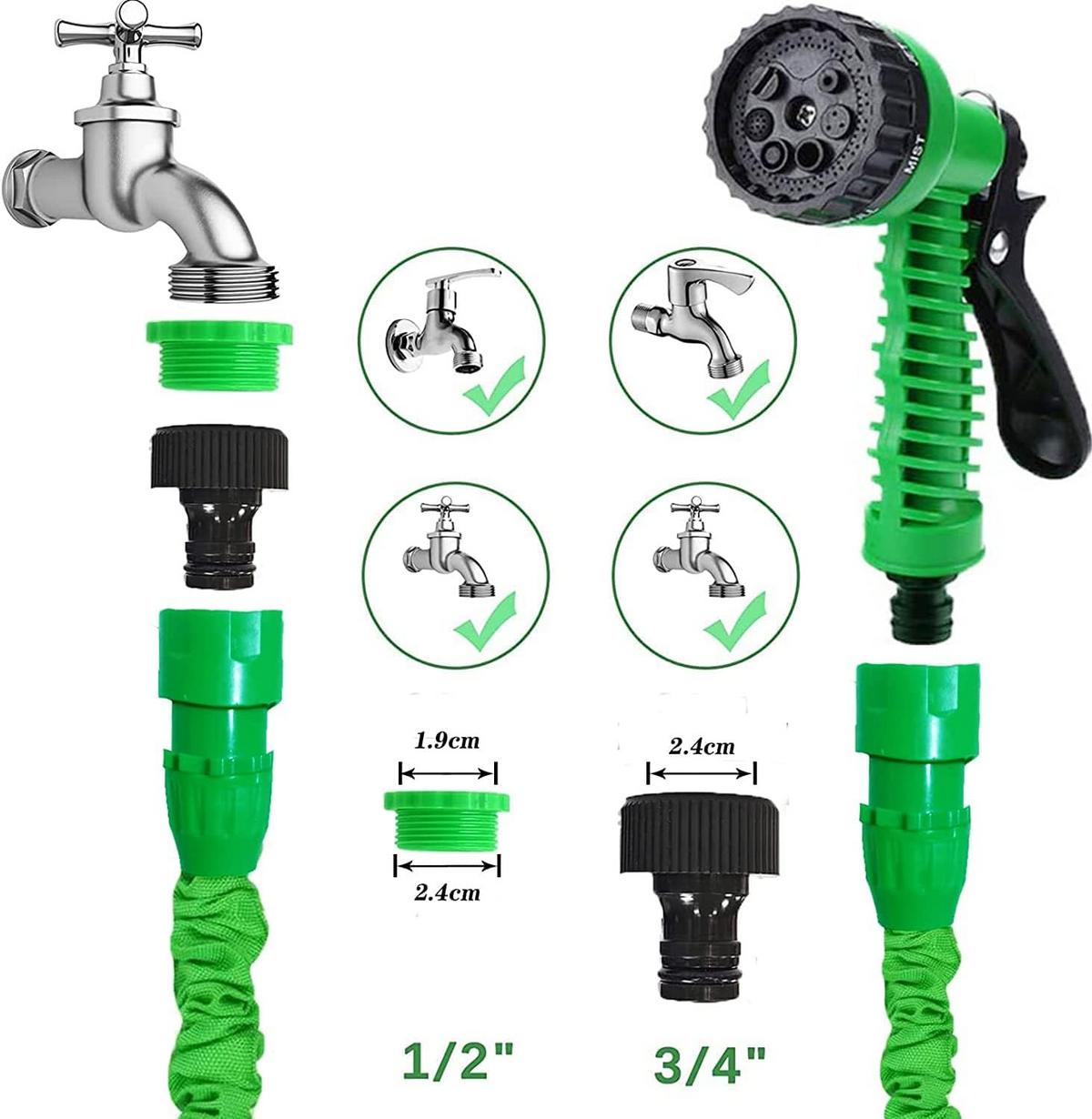 MagicHose 30m - Expandable garden water hose
