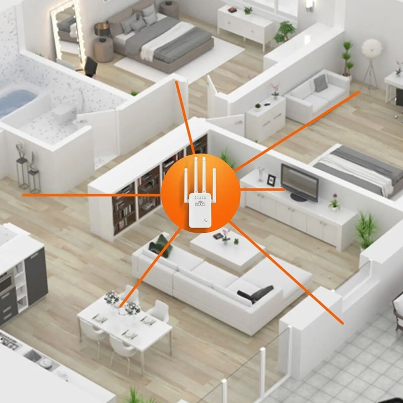 WiFi repeater 4 antennas